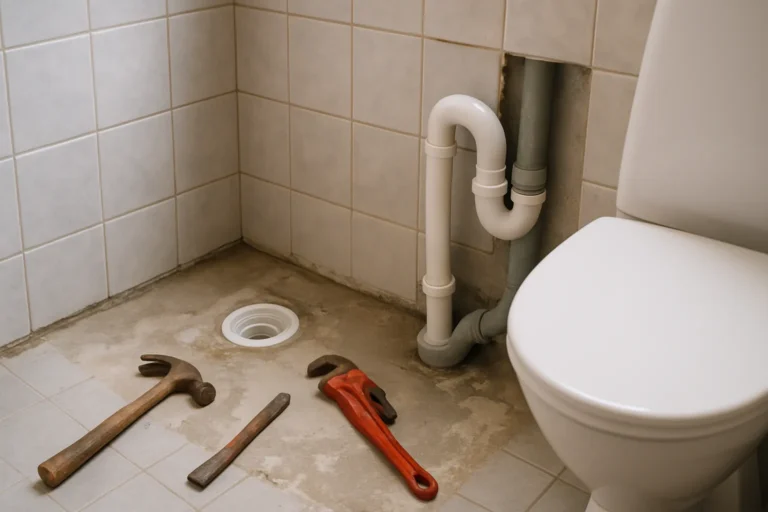 Att flytta avlopp, dusch eller wc — vad som är tillåtet och vad det innebär