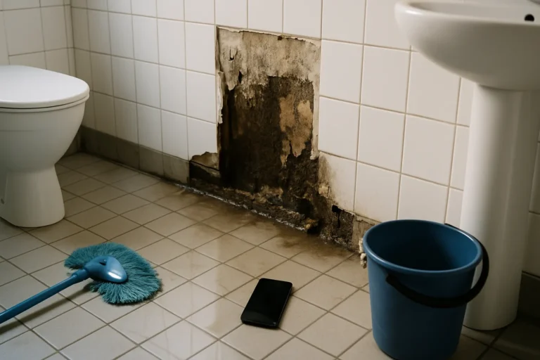 Vattenskada i badrummet — vad du gör de första timmarna
